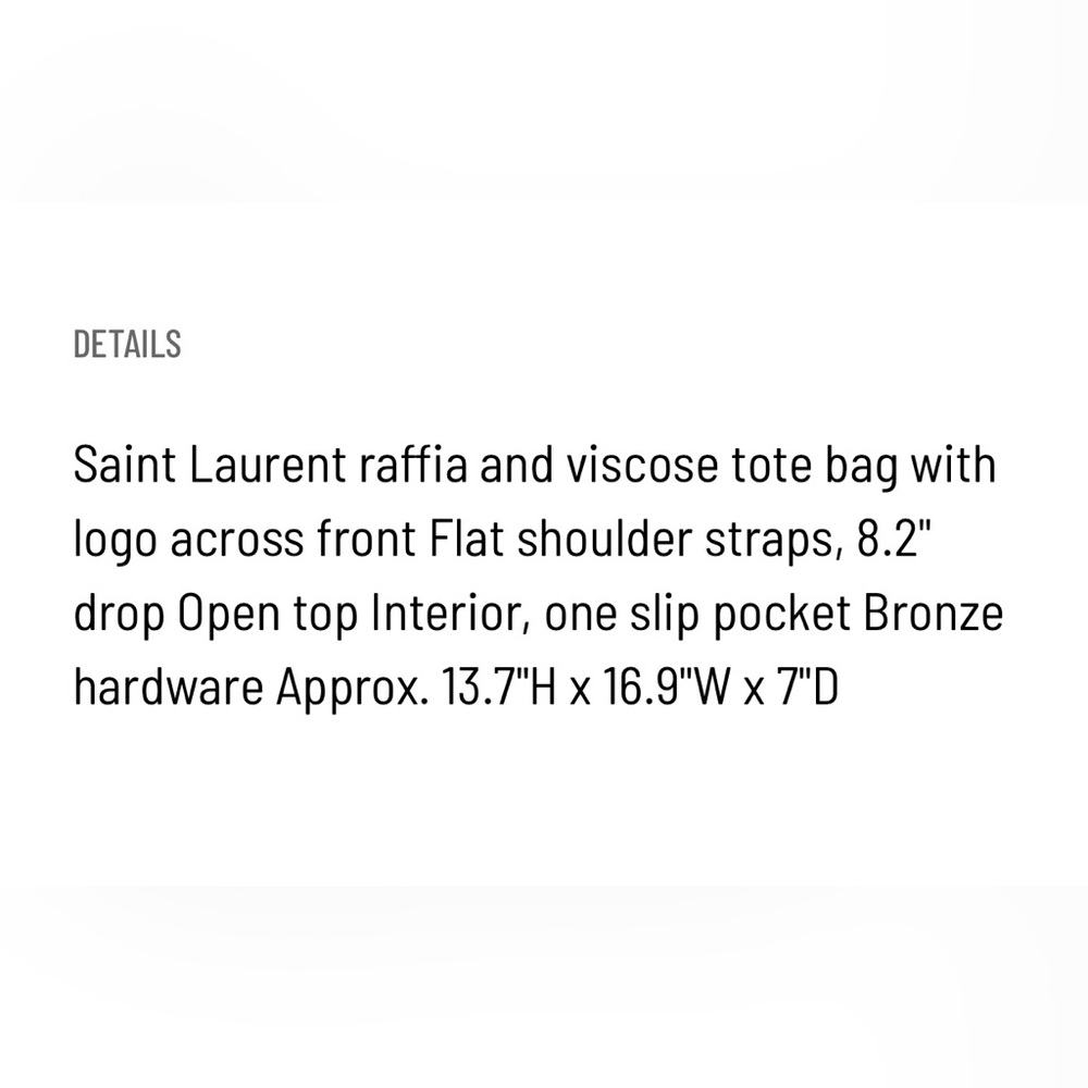 Saint Laurent Black Textured Tote Bag - Picture 4 of 6